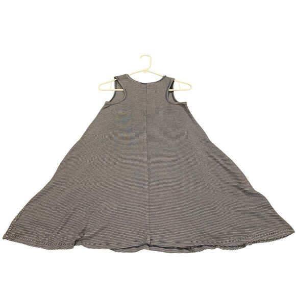 Toad and Co Womens Daisy Rib Sleeveless Striped Midi Dress Pockets S Outdoors - Picture 8 of 8